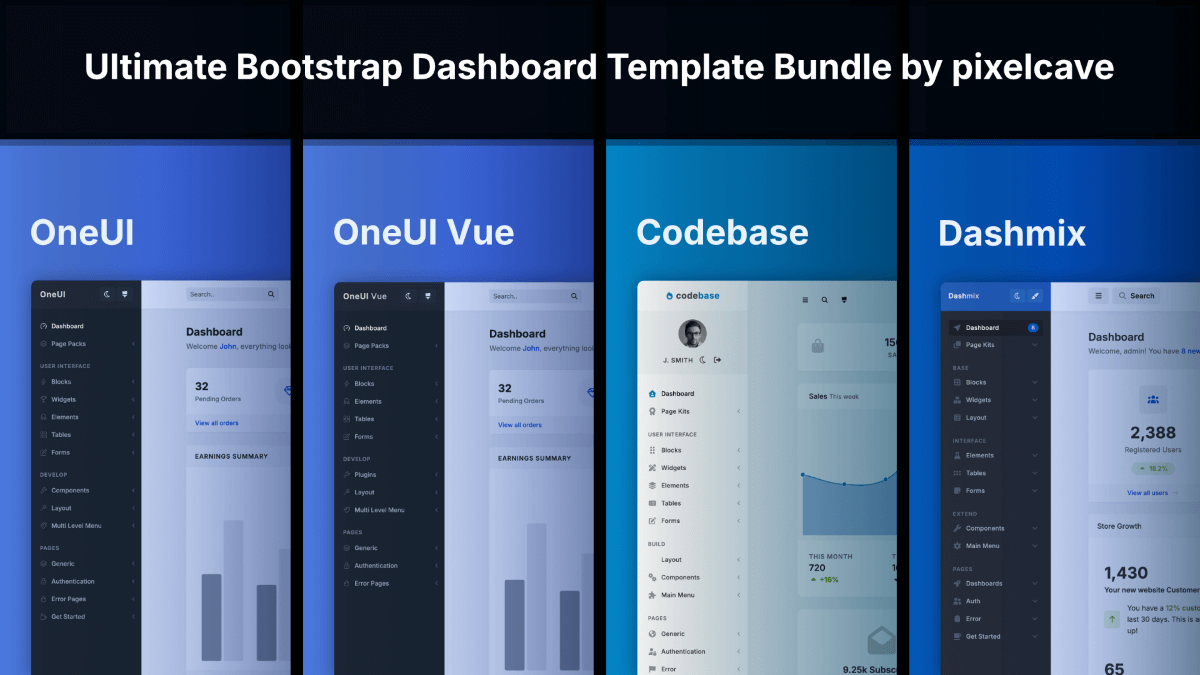 Ultimate Bootstrap Dashboard Bundle