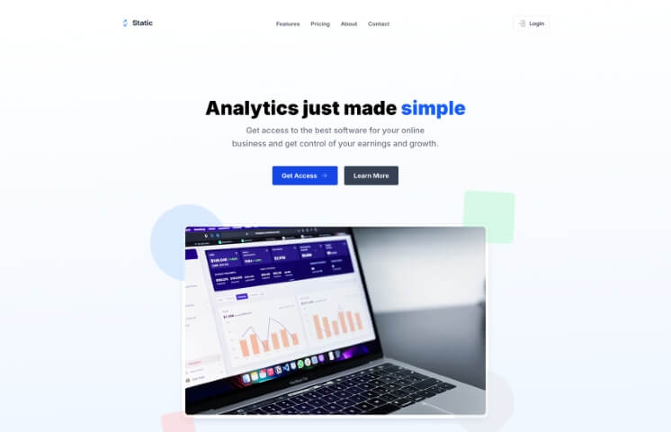 Featured image of Landing Software Tailwind CSS template